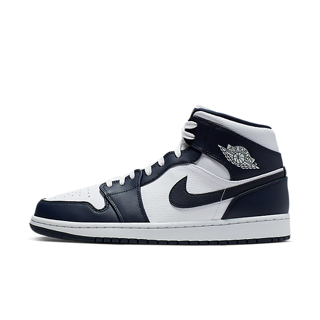 Air Jordan 1 Mid White Metallic Gold Obsidian