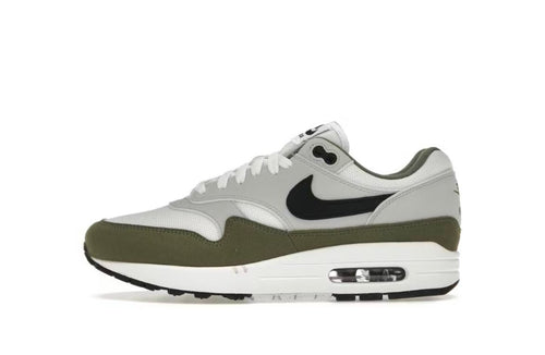 Nike Air Max 1 White Black Medium Olive