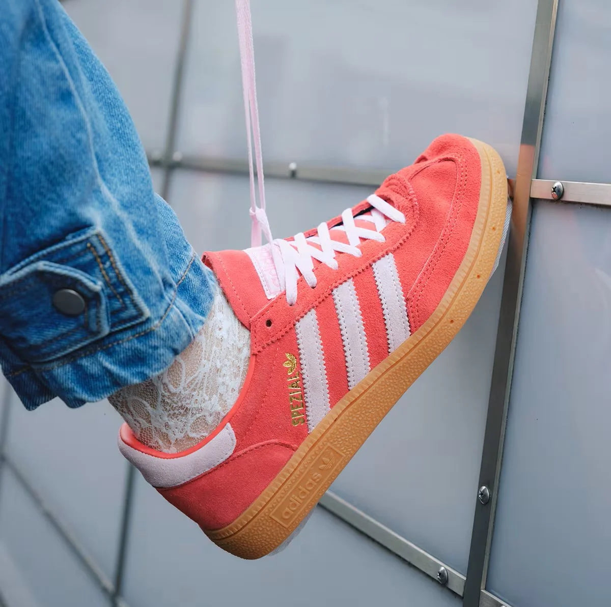 Adidas Handball Spezial Bright Red Clear Pink (W)