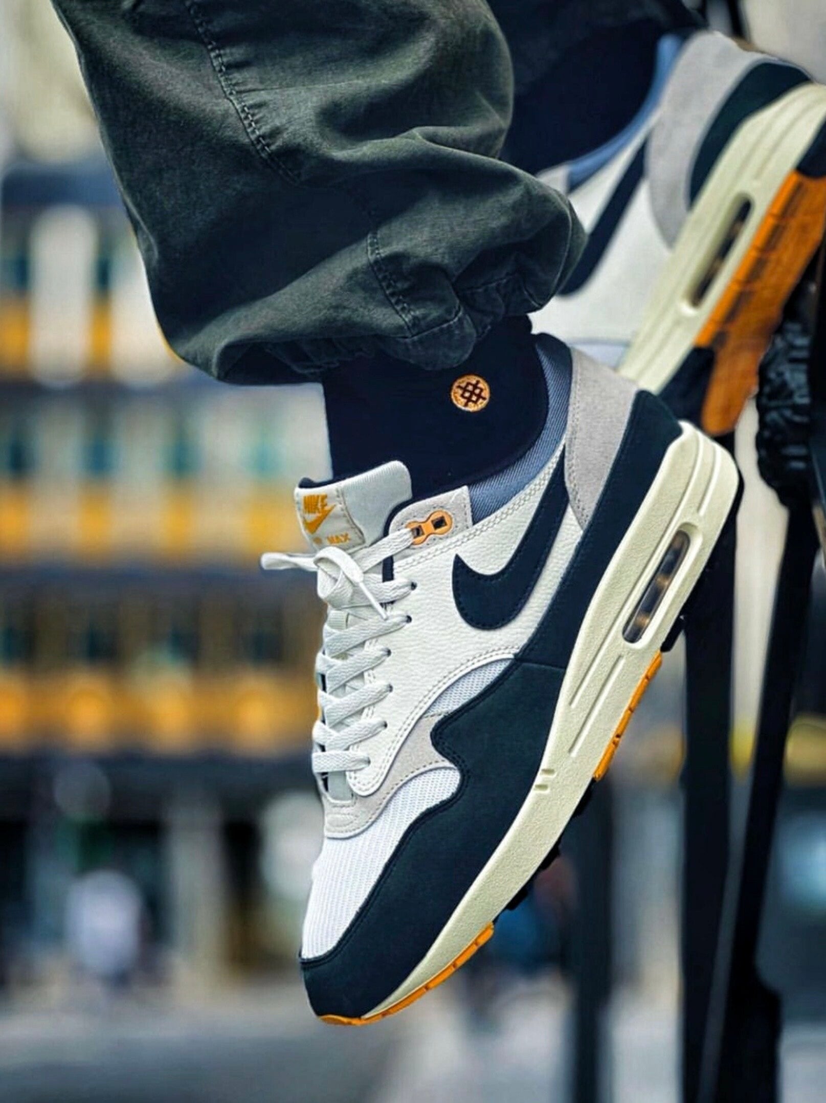 Nike Air Max 1 Athletic Department Light Bone University Gold